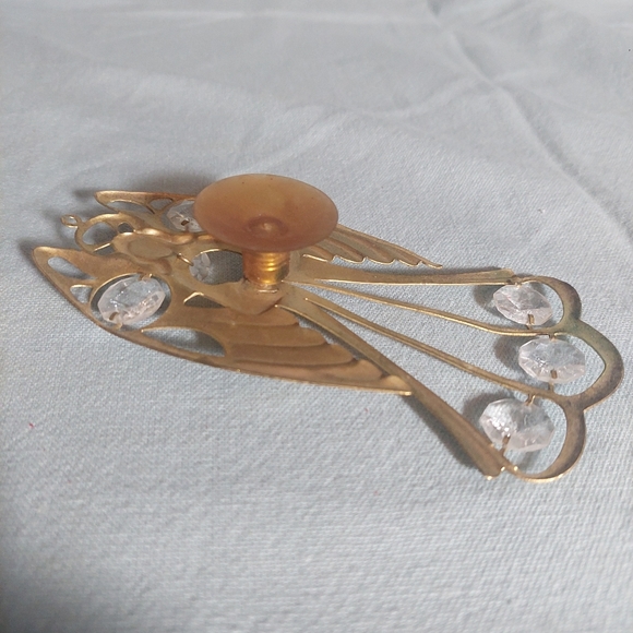Vintage  AVON Brand---  Sun Catcher-- 1999   "ANGEL"   Gold-Plated Metal Frame - Picture 7 of 8
